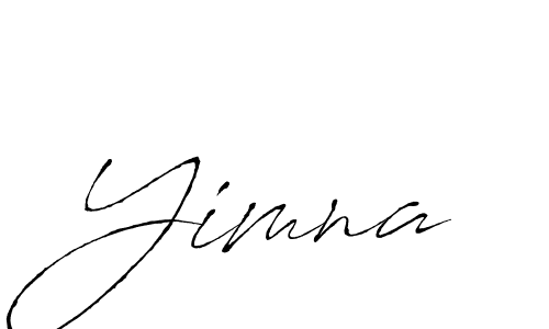 Yimna stylish signature style. Best Handwritten Sign (Antro_Vectra) for my name. Handwritten Signature Collection Ideas for my name Yimna. Yimna signature style 6 images and pictures png