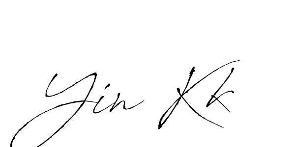 How to make Yin Kk name signature. Use Antro_Vectra style for creating short signs online. This is the latest handwritten sign. Yin Kk signature style 6 images and pictures png