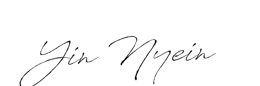 Yin Nyein stylish signature style. Best Handwritten Sign (Antro_Vectra) for my name. Handwritten Signature Collection Ideas for my name Yin Nyein. Yin Nyein signature style 6 images and pictures png