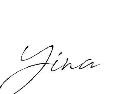You should practise on your own different ways (Antro_Vectra) to write your name (Yina) in signature. don't let someone else do it for you. Yina signature style 6 images and pictures png