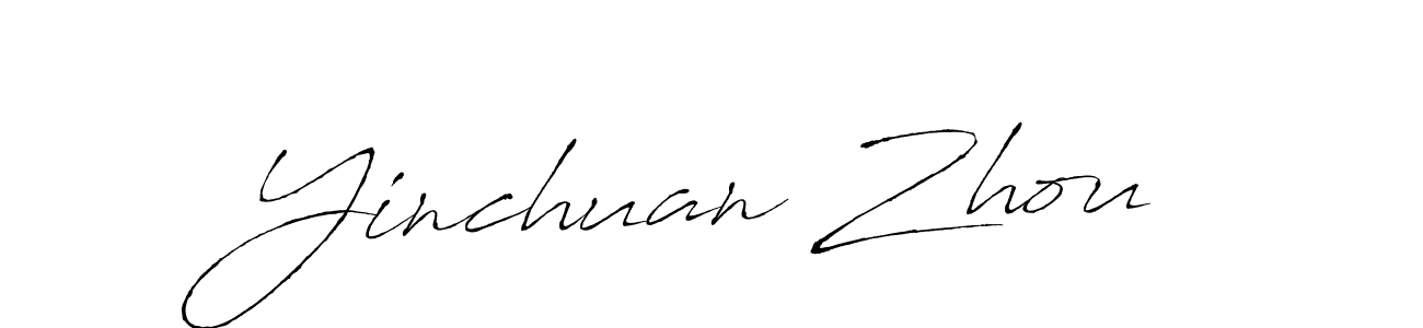 Create a beautiful signature design for name Yinchuan Zhou. With this signature (Antro_Vectra) fonts, you can make a handwritten signature for free. Yinchuan Zhou signature style 6 images and pictures png