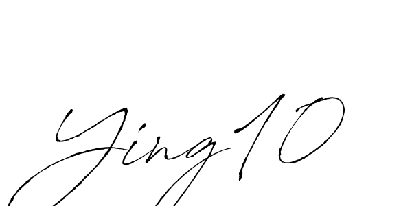 Similarly Antro_Vectra is the best handwritten signature design. Signature creator online .You can use it as an online autograph creator for name Ying10. Ying10 signature style 6 images and pictures png