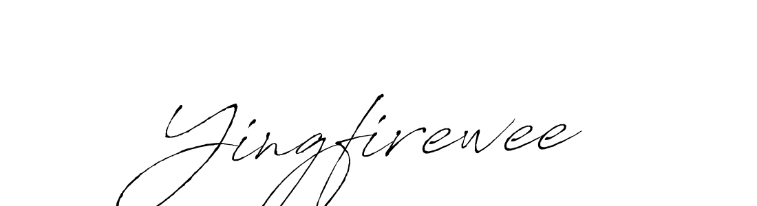 Design your own signature with our free online signature maker. With this signature software, you can create a handwritten (Antro_Vectra) signature for name Yingfirewee. Yingfirewee signature style 6 images and pictures png