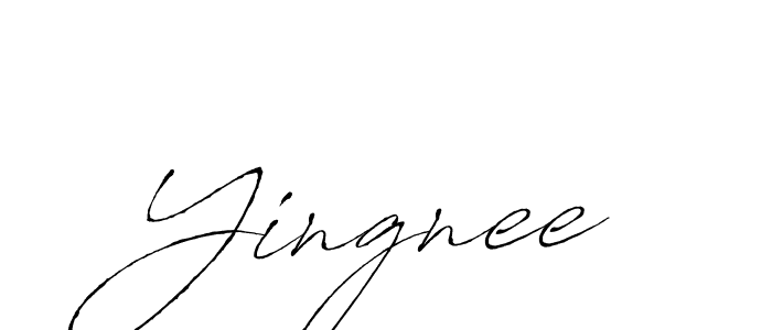 Make a beautiful signature design for name Yingnee. With this signature (Antro_Vectra) style, you can create a handwritten signature for free. Yingnee signature style 6 images and pictures png