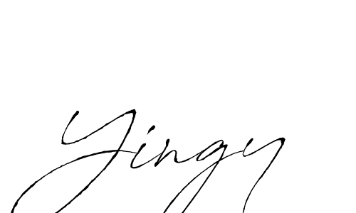 Yingy stylish signature style. Best Handwritten Sign (Antro_Vectra) for my name. Handwritten Signature Collection Ideas for my name Yingy. Yingy signature style 6 images and pictures png