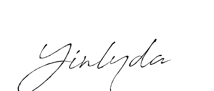 Make a beautiful signature design for name Yinlyda. With this signature (Antro_Vectra) style, you can create a handwritten signature for free. Yinlyda signature style 6 images and pictures png