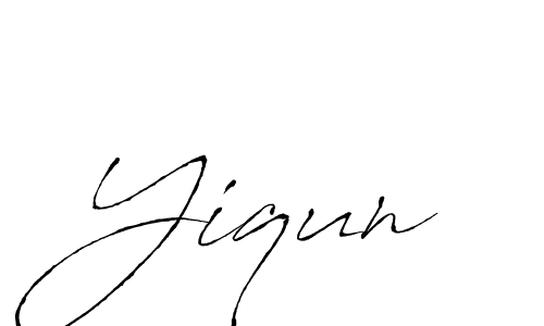 Create a beautiful signature design for name Yiqun. With this signature (Antro_Vectra) fonts, you can make a handwritten signature for free. Yiqun signature style 6 images and pictures png