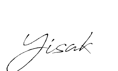 Make a beautiful signature design for name Yisak. With this signature (Antro_Vectra) style, you can create a handwritten signature for free. Yisak signature style 6 images and pictures png