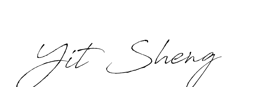 Create a beautiful signature design for name Yit Sheng. With this signature (Antro_Vectra) fonts, you can make a handwritten signature for free. Yit Sheng signature style 6 images and pictures png