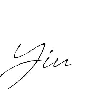 Yiu stylish signature style. Best Handwritten Sign (Antro_Vectra) for my name. Handwritten Signature Collection Ideas for my name Yiu. Yiu signature style 6 images and pictures png