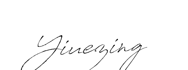 The best way (Antro_Vectra) to make a short signature is to pick only two or three words in your name. The name Yiuezing include a total of six letters. For converting this name. Yiuezing signature style 6 images and pictures png