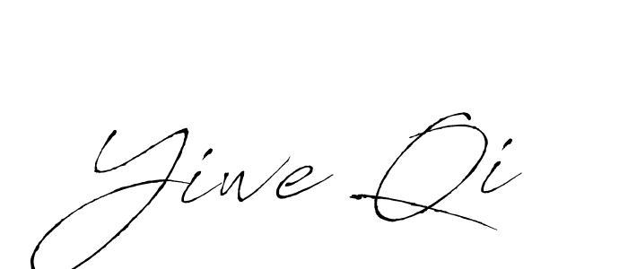Design your own signature with our free online signature maker. With this signature software, you can create a handwritten (Antro_Vectra) signature for name Yiwe Qi. Yiwe Qi signature style 6 images and pictures png