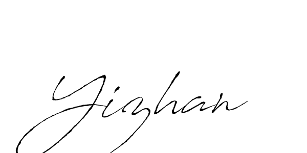 Yizhan stylish signature style. Best Handwritten Sign (Antro_Vectra) for my name. Handwritten Signature Collection Ideas for my name Yizhan. Yizhan signature style 6 images and pictures png