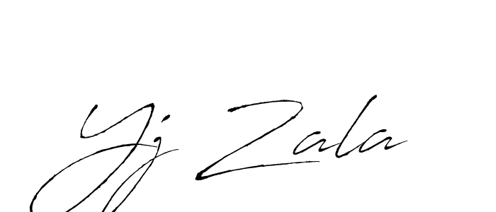 Similarly Antro_Vectra is the best handwritten signature design. Signature creator online .You can use it as an online autograph creator for name Yj Zala. Yj Zala signature style 6 images and pictures png