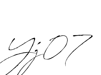 if you are searching for the best signature style for your name Yj07. so please give up your signature search. here we have designed multiple signature styles  using Antro_Vectra. Yj07 signature style 6 images and pictures png