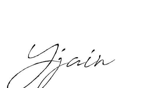 Yjain stylish signature style. Best Handwritten Sign (Antro_Vectra) for my name. Handwritten Signature Collection Ideas for my name Yjain. Yjain signature style 6 images and pictures png