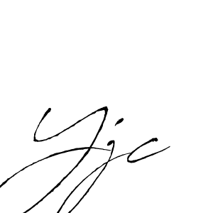 The best way (Antro_Vectra) to make a short signature is to pick only two or three words in your name. The name Yjc include a total of six letters. For converting this name. Yjc signature style 6 images and pictures png