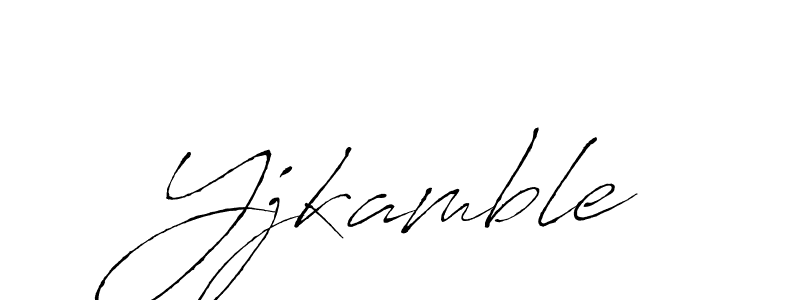 You should practise on your own different ways (Antro_Vectra) to write your name (Yjkamble) in signature. don't let someone else do it for you. Yjkamble signature style 6 images and pictures png