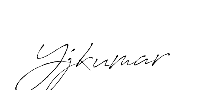 Use a signature maker to create a handwritten signature online. With this signature software, you can design (Antro_Vectra) your own signature for name Yjkumar. Yjkumar signature style 6 images and pictures png