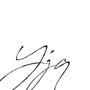 You should practise on your own different ways (Antro_Vectra) to write your name (Yjq) in signature. don't let someone else do it for you. Yjq signature style 6 images and pictures png