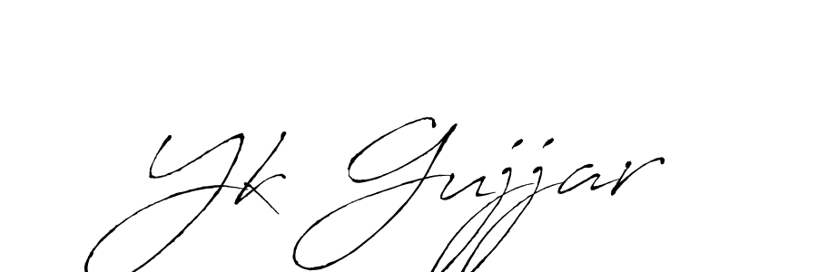 Antro_Vectra is a professional signature style that is perfect for those who want to add a touch of class to their signature. It is also a great choice for those who want to make their signature more unique. Get Yk Gujjar name to fancy signature for free. Yk Gujjar signature style 6 images and pictures png