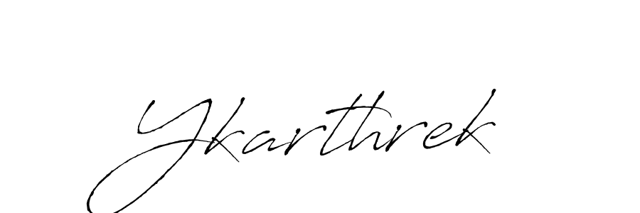 Design your own signature with our free online signature maker. With this signature software, you can create a handwritten (Antro_Vectra) signature for name Ykarthrek. Ykarthrek signature style 6 images and pictures png