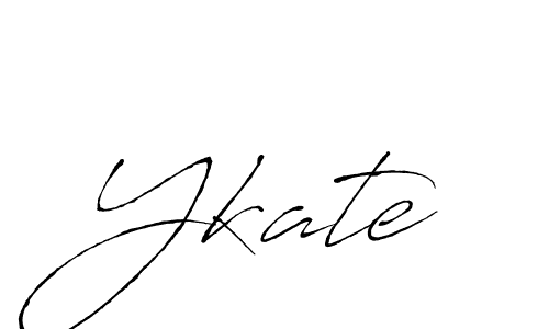 Use a signature maker to create a handwritten signature online. With this signature software, you can design (Antro_Vectra) your own signature for name Ykate. Ykate signature style 6 images and pictures png