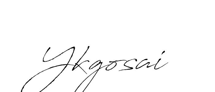 Design your own signature with our free online signature maker. With this signature software, you can create a handwritten (Antro_Vectra) signature for name Ykgosai. Ykgosai signature style 6 images and pictures png