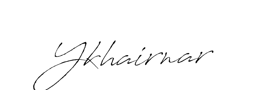 Ykhairnar stylish signature style. Best Handwritten Sign (Antro_Vectra) for my name. Handwritten Signature Collection Ideas for my name Ykhairnar. Ykhairnar signature style 6 images and pictures png