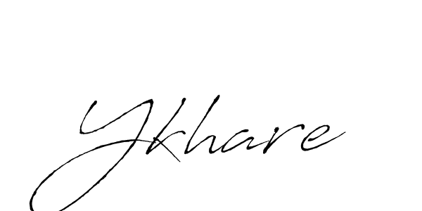 Ykhare stylish signature style. Best Handwritten Sign (Antro_Vectra) for my name. Handwritten Signature Collection Ideas for my name Ykhare. Ykhare signature style 6 images and pictures png