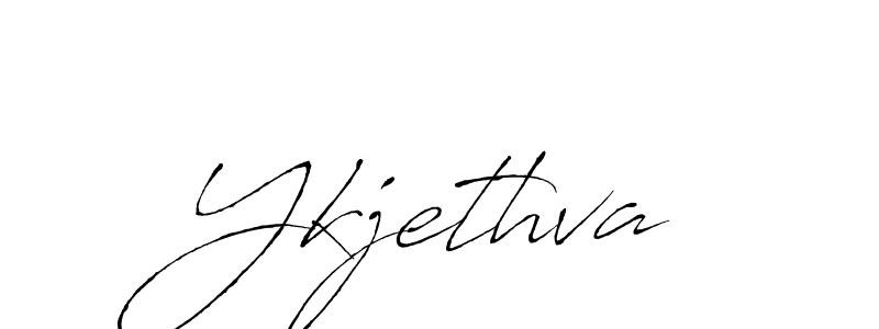 How to make Ykjethva name signature. Use Antro_Vectra style for creating short signs online. This is the latest handwritten sign. Ykjethva signature style 6 images and pictures png