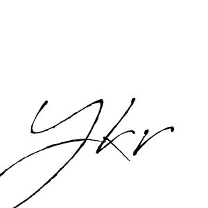 How to make Ykr name signature. Use Antro_Vectra style for creating short signs online. This is the latest handwritten sign. Ykr signature style 6 images and pictures png