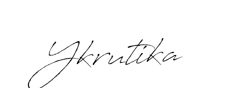 Make a short Ykrutika signature style. Manage your documents anywhere anytime using Antro_Vectra. Create and add eSignatures, submit forms, share and send files easily. Ykrutika signature style 6 images and pictures png