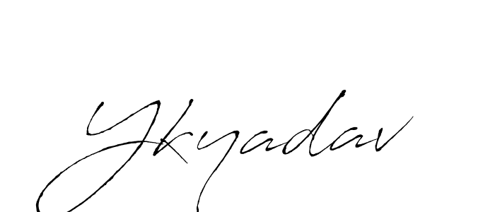 Ykyadav stylish signature style. Best Handwritten Sign (Antro_Vectra) for my name. Handwritten Signature Collection Ideas for my name Ykyadav. Ykyadav signature style 6 images and pictures png