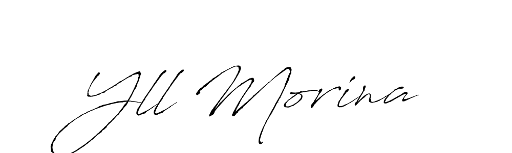 The best way (Antro_Vectra) to make a short signature is to pick only two or three words in your name. The name Yll Morina include a total of six letters. For converting this name. Yll Morina signature style 6 images and pictures png