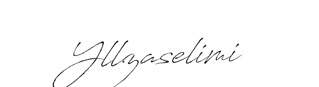 Make a beautiful signature design for name Yllzaselimi. With this signature (Antro_Vectra) style, you can create a handwritten signature for free. Yllzaselimi signature style 6 images and pictures png