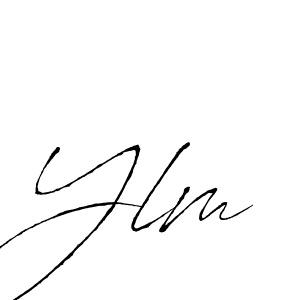 Design your own signature with our free online signature maker. With this signature software, you can create a handwritten (Antro_Vectra) signature for name Ylm. Ylm signature style 6 images and pictures png