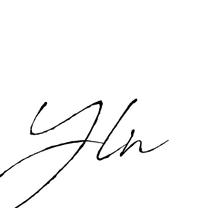 The best way (Antro_Vectra) to make a short signature is to pick only two or three words in your name. The name Yln include a total of six letters. For converting this name. Yln signature style 6 images and pictures png