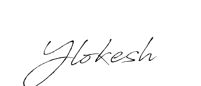 Ylokesh stylish signature style. Best Handwritten Sign (Antro_Vectra) for my name. Handwritten Signature Collection Ideas for my name Ylokesh. Ylokesh signature style 6 images and pictures png