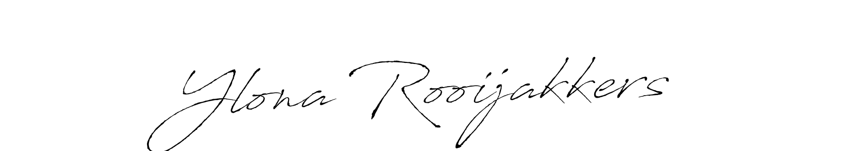 Create a beautiful signature design for name Ylona Rooijakkers. With this signature (Antro_Vectra) fonts, you can make a handwritten signature for free. Ylona Rooijakkers signature style 6 images and pictures png