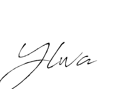 if you are searching for the best signature style for your name Ylwa. so please give up your signature search. here we have designed multiple signature styles  using Antro_Vectra. Ylwa signature style 6 images and pictures png