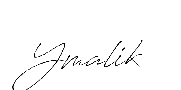 Design your own signature with our free online signature maker. With this signature software, you can create a handwritten (Antro_Vectra) signature for name Ymalik. Ymalik signature style 6 images and pictures png