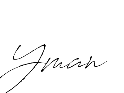 Design your own signature with our free online signature maker. With this signature software, you can create a handwritten (Antro_Vectra) signature for name Yman. Yman signature style 6 images and pictures png