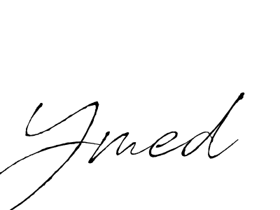 Use a signature maker to create a handwritten signature online. With this signature software, you can design (Antro_Vectra) your own signature for name Ymed. Ymed signature style 6 images and pictures png