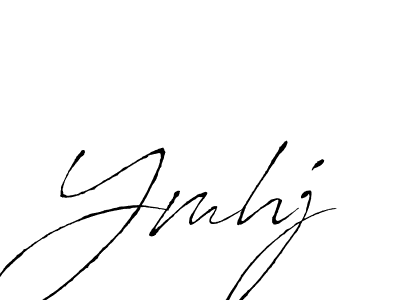 Use a signature maker to create a handwritten signature online. With this signature software, you can design (Antro_Vectra) your own signature for name Ymhj. Ymhj signature style 6 images and pictures png