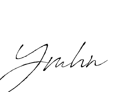 Design your own signature with our free online signature maker. With this signature software, you can create a handwritten (Antro_Vectra) signature for name Ymhn. Ymhn signature style 6 images and pictures png