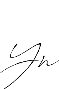 Design your own signature with our free online signature maker. With this signature software, you can create a handwritten (Antro_Vectra) signature for name Yn. Yn signature style 6 images and pictures png