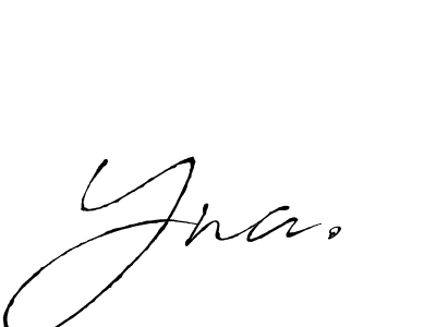 Yna. stylish signature style. Best Handwritten Sign (Antro_Vectra) for my name. Handwritten Signature Collection Ideas for my name Yna.. Yna. signature style 6 images and pictures png