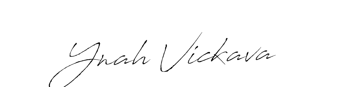 Create a beautiful signature design for name Ynah Vickava. With this signature (Antro_Vectra) fonts, you can make a handwritten signature for free. Ynah Vickava signature style 6 images and pictures png