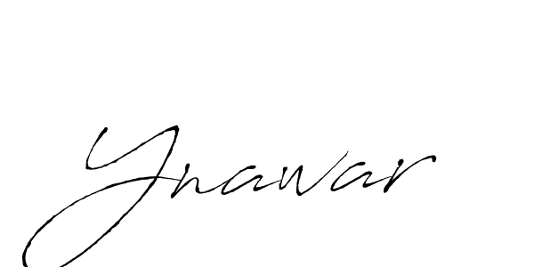 How to make Ynawar signature? Antro_Vectra is a professional autograph style. Create handwritten signature for Ynawar name. Ynawar signature style 6 images and pictures png